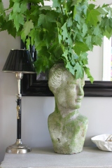 Entry Display/Decor: My Lady statue / vase filled with branches